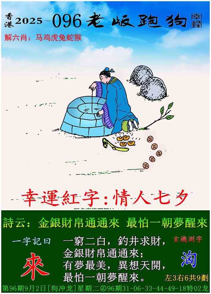 老版跑狗图